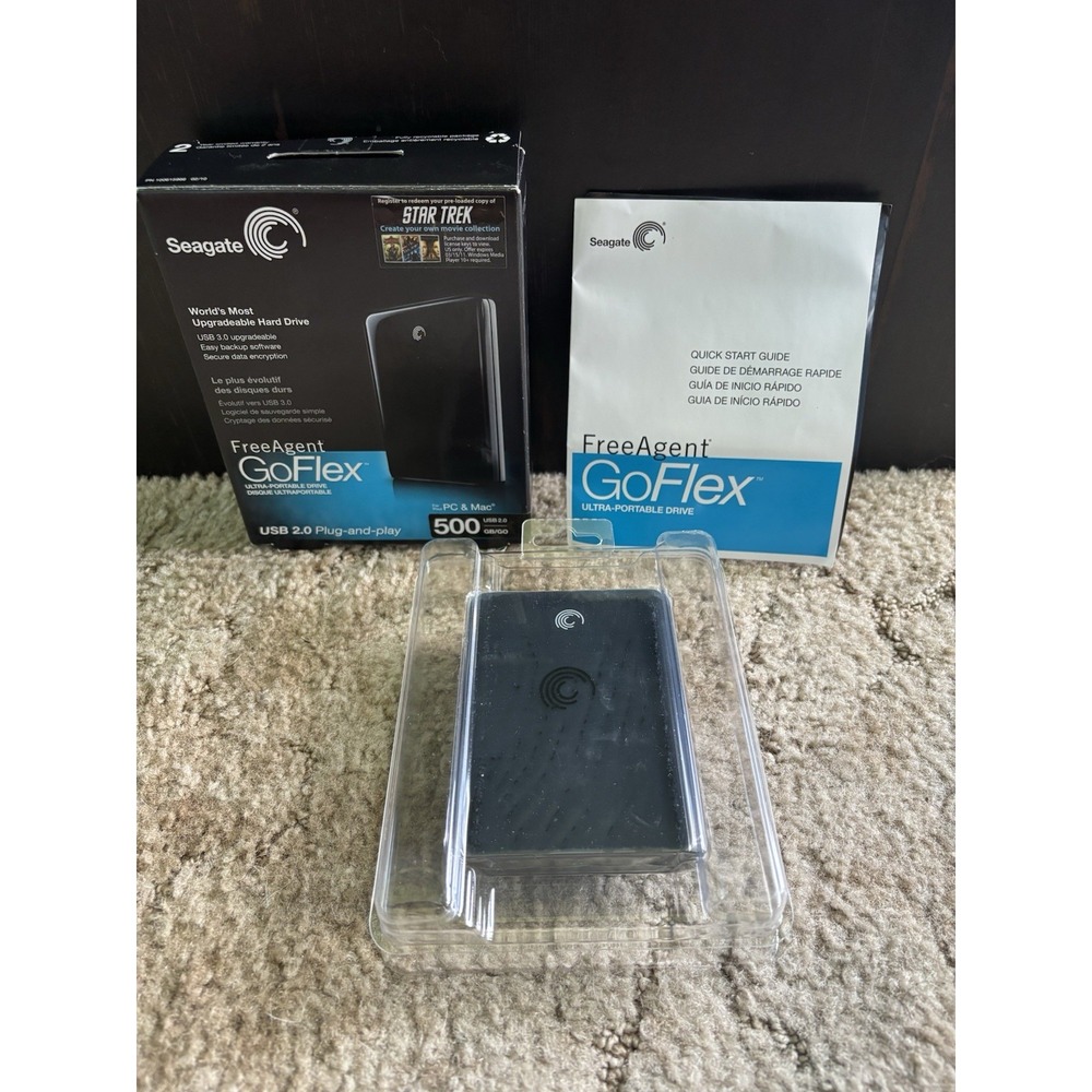 Seagate FreeAgent GoFlex Ultra-Portable Drive, 500GB, USB 3.0, PC and Mac